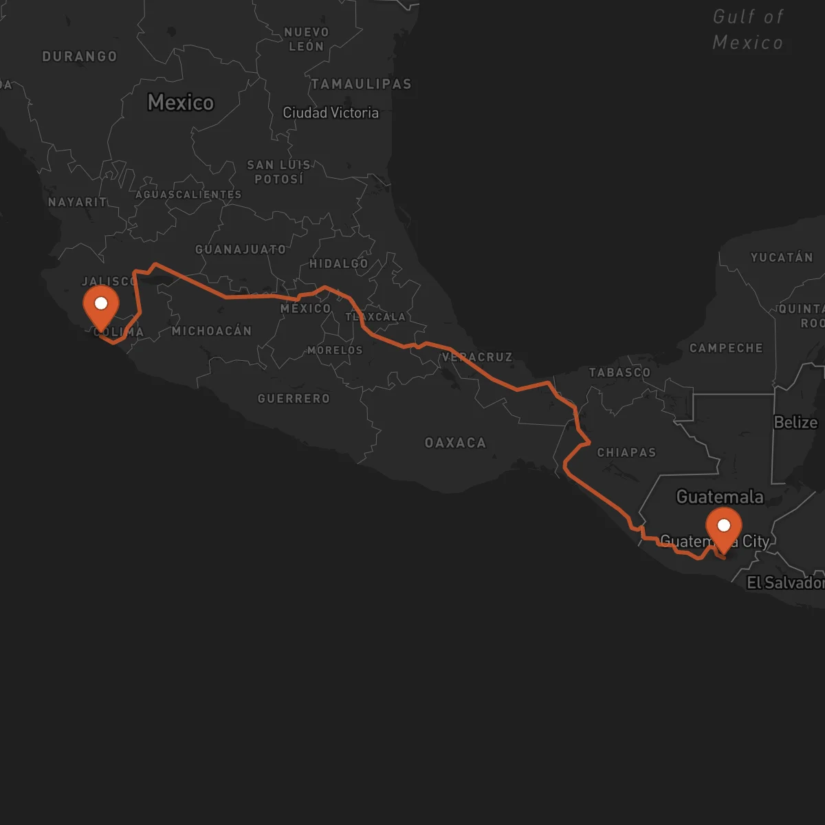 Ruta Manzanillo - Cuilapa