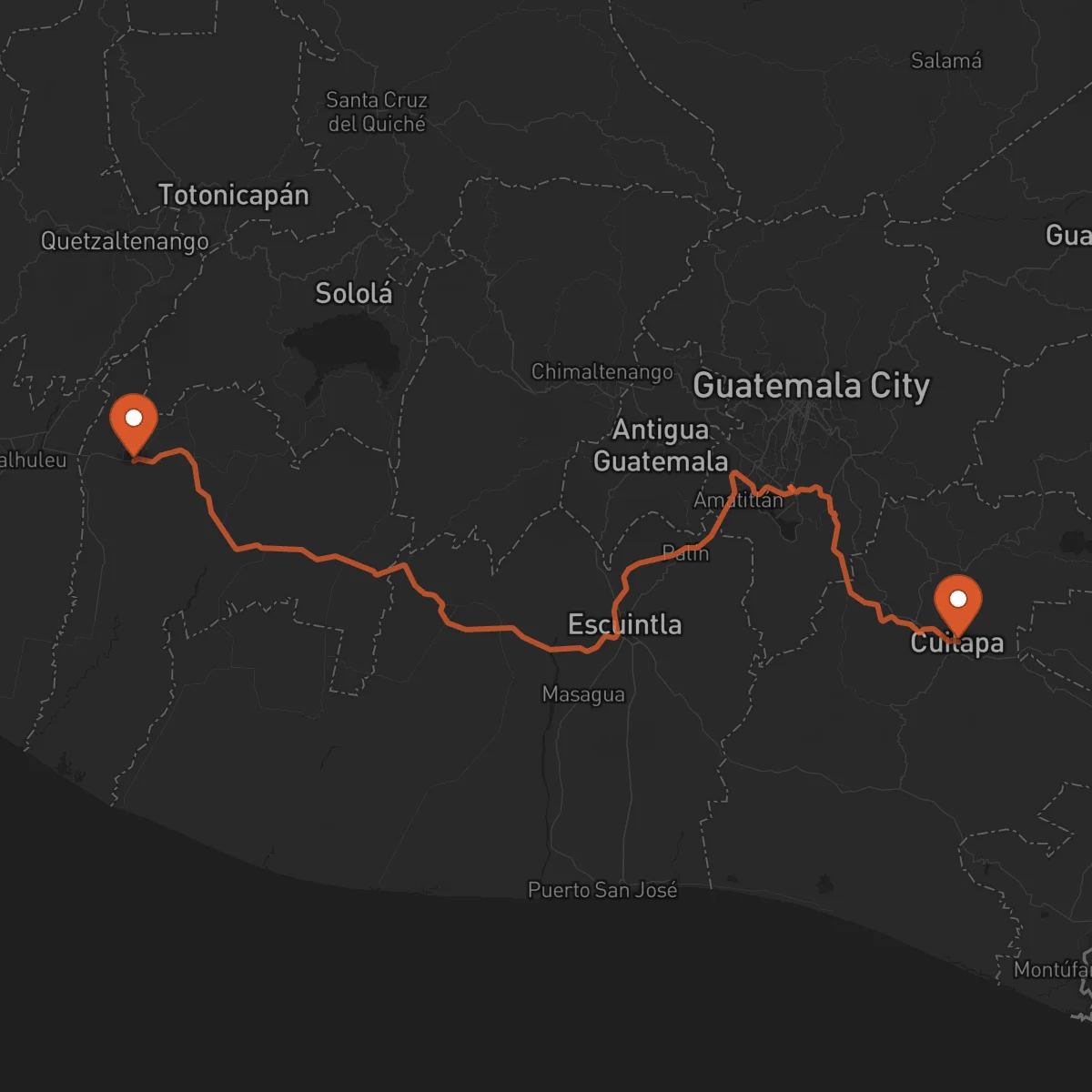 Ruta Cuilapa - Mazatenango