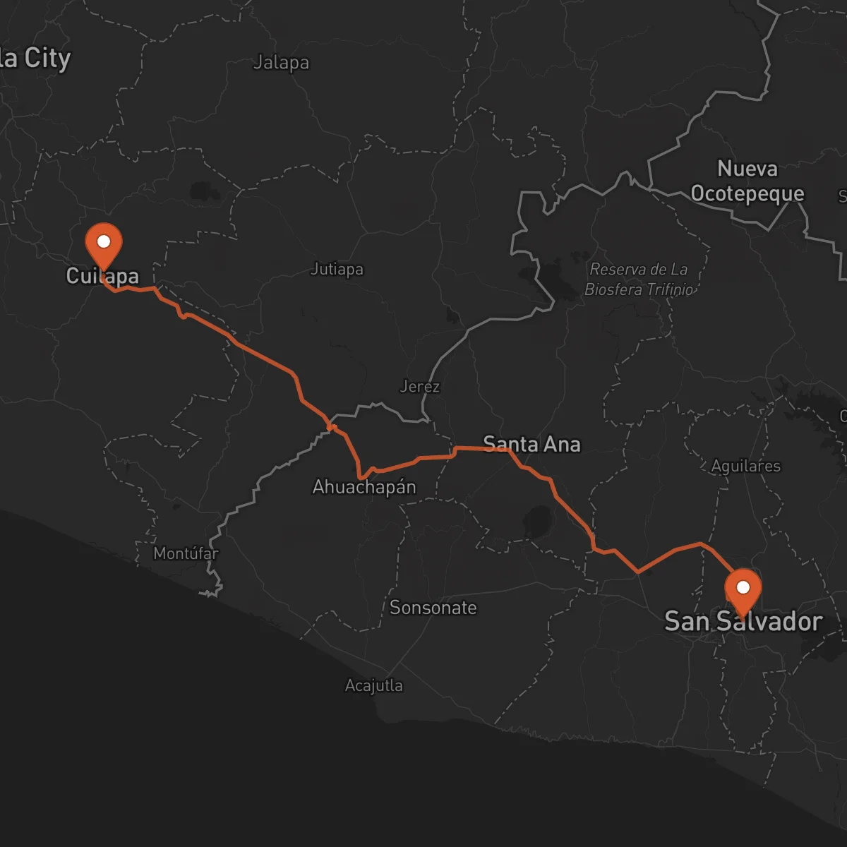 Ruta Cuilapa - San Salvador
