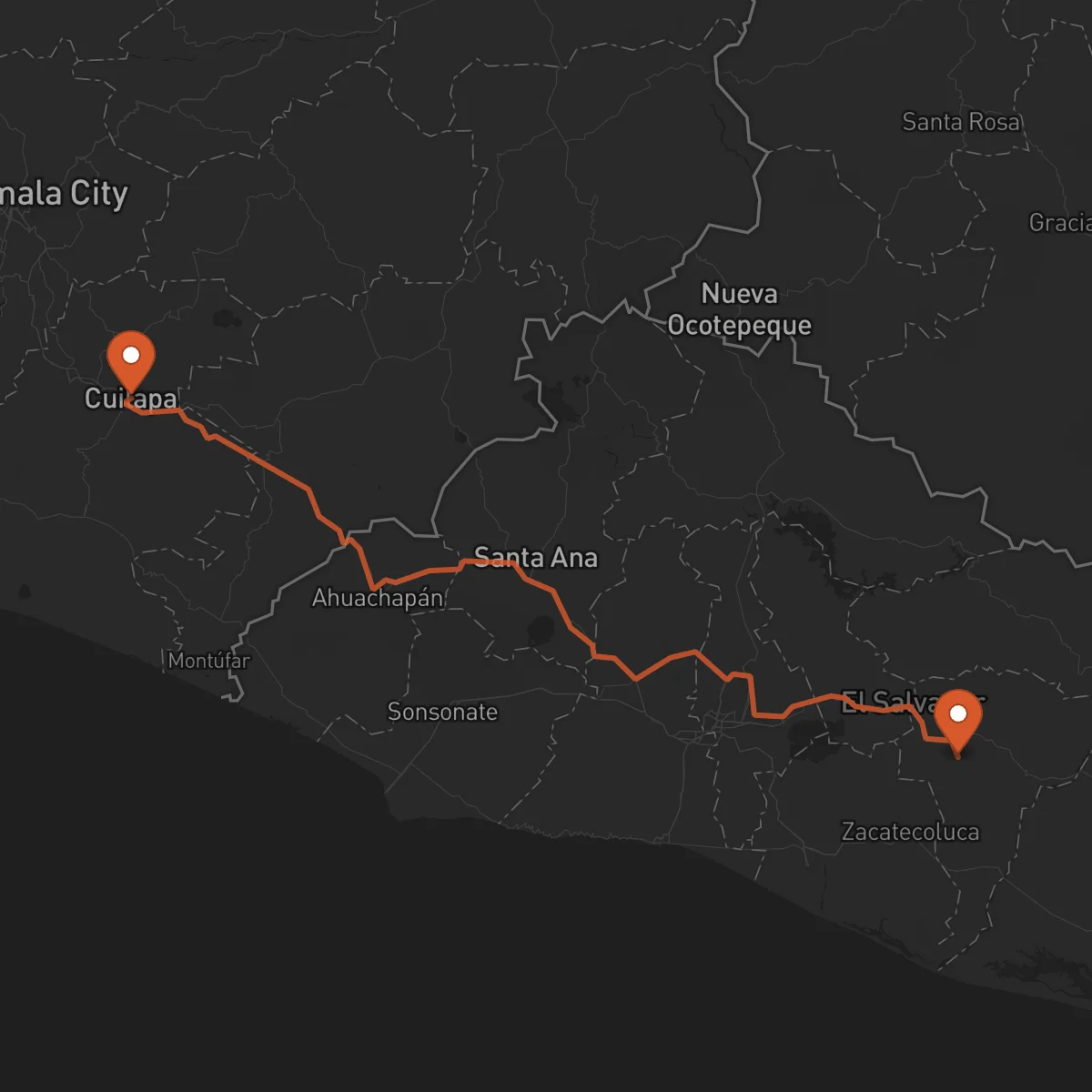 Ruta San Vicente - Cuilapa