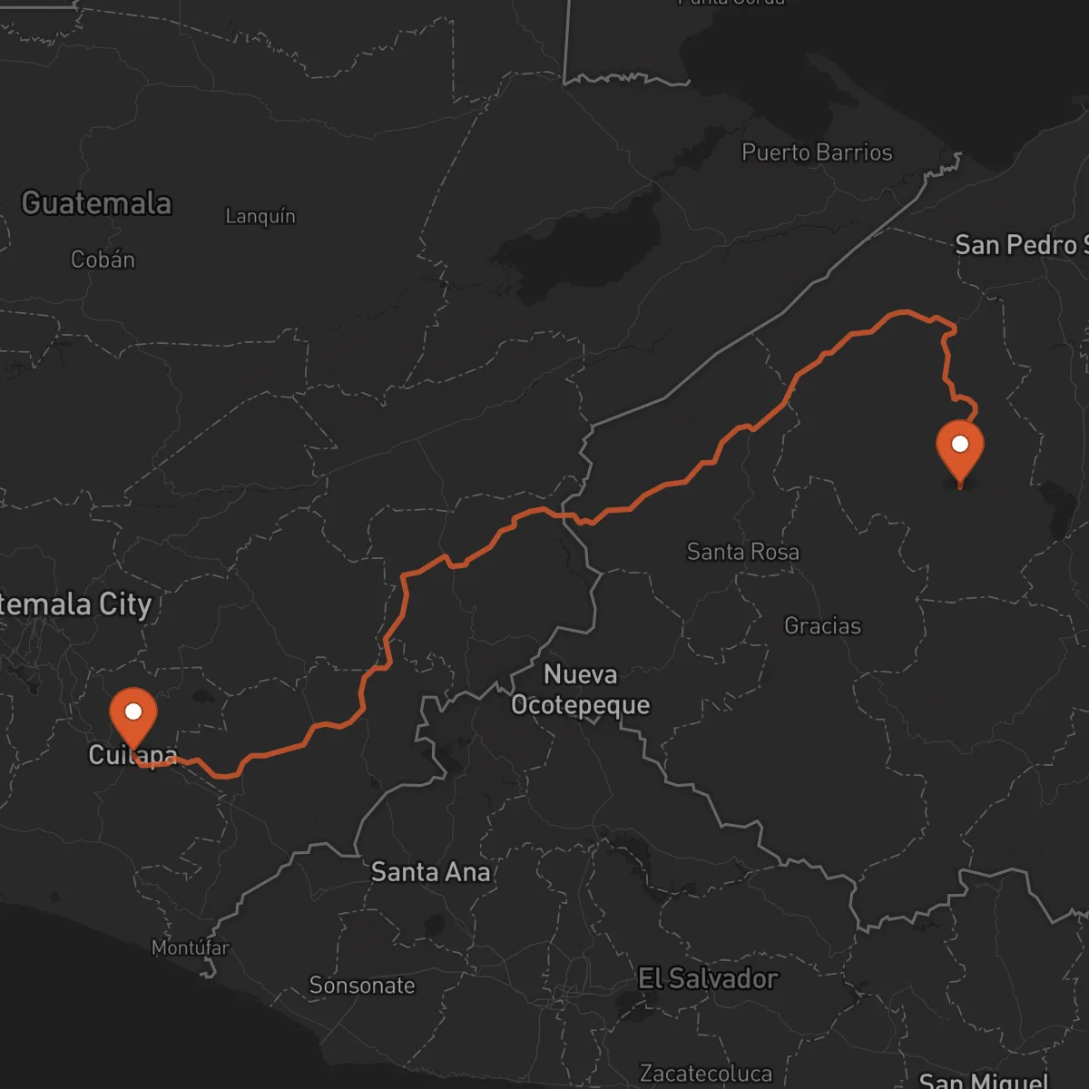 Ruta Santa Bárbara - Cuilapa