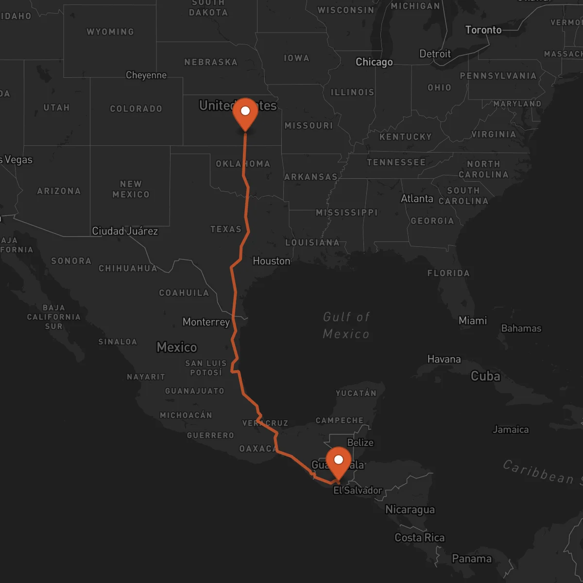 Ruta Wichita - Cuilapa