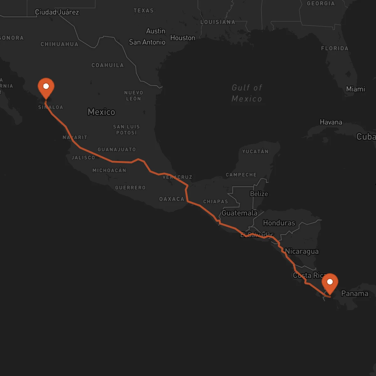 Ruta Culiacán Rosales - David