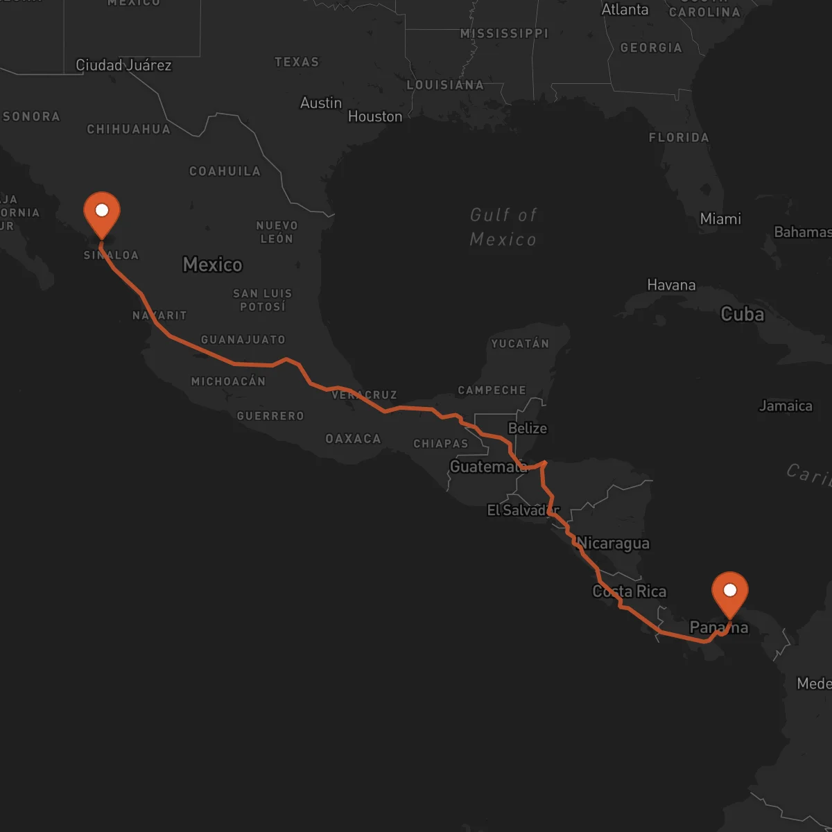 Ruta Culiacán Rosales - La Chorrera
