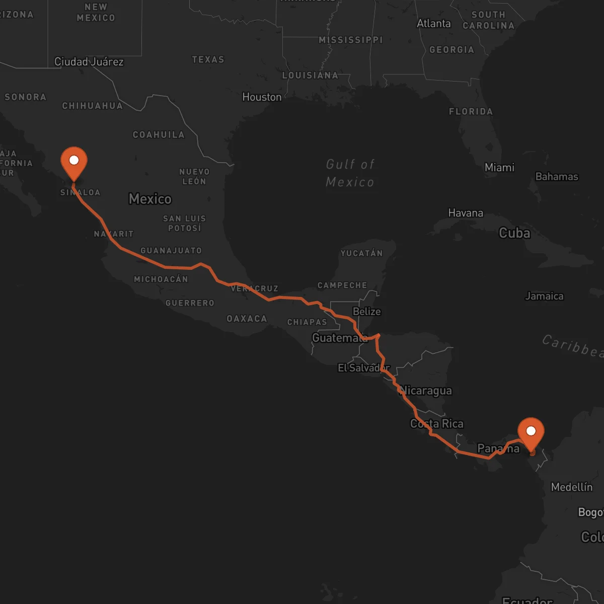 Ruta La Palma - Culiacán Rosales