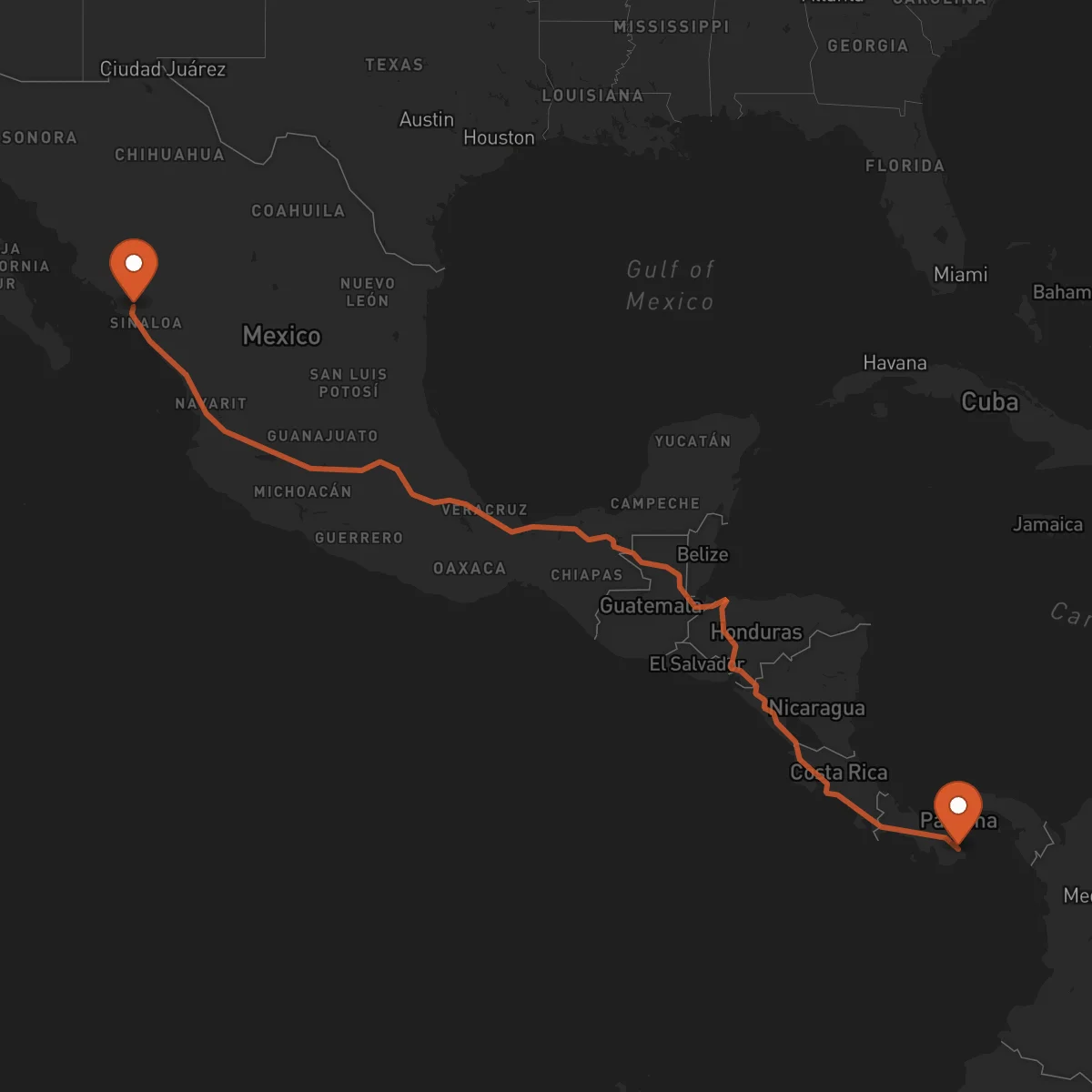 Ruta Culiacán Rosales - Las Tablas