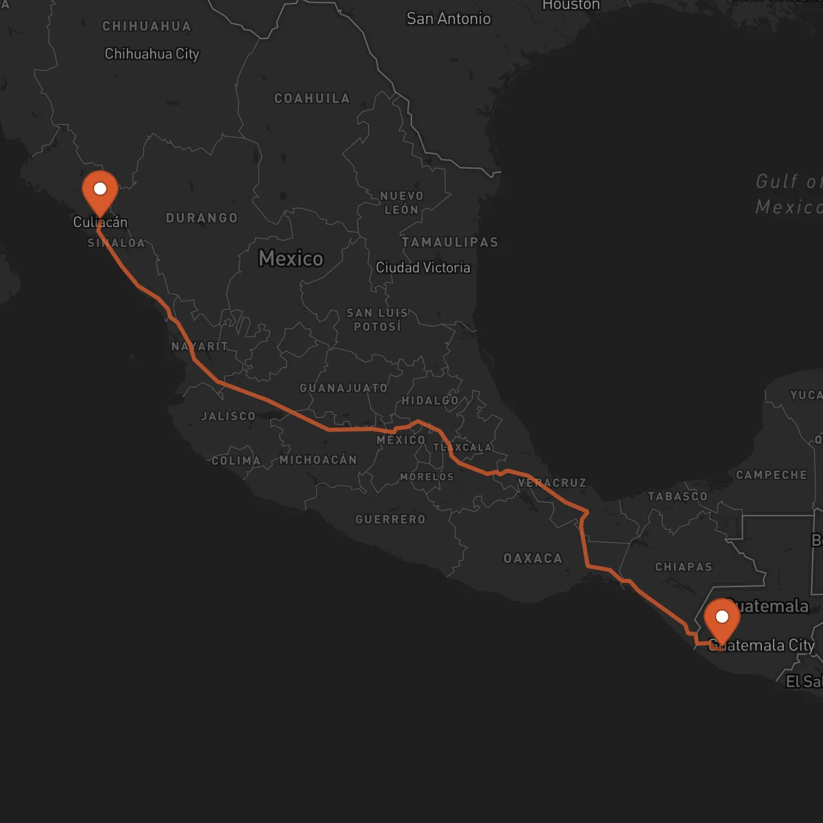 Ruta Culiacán Rosales - Mazatenango