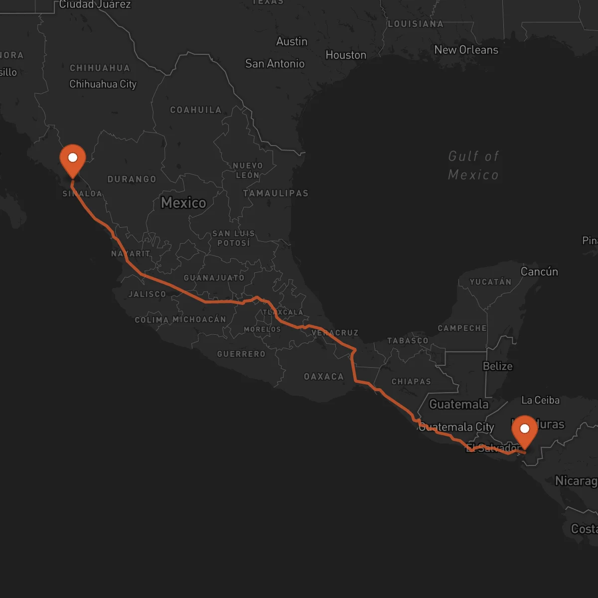 Ruta Culiacán Rosales - Nacaome