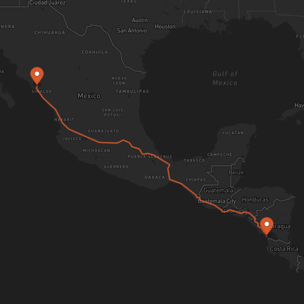 Ruta Culiacán Rosales - Rivas