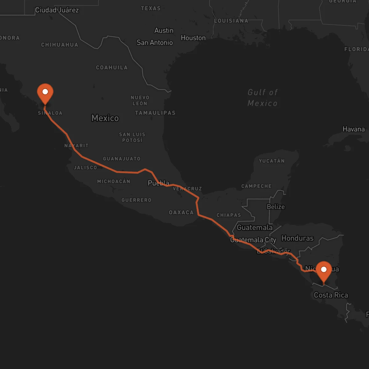 Ruta Culiacán Rosales - San Carlos