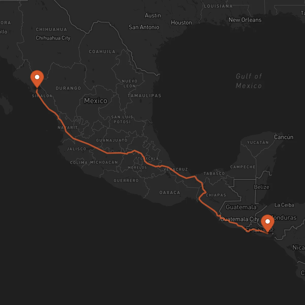 Ruta San Miguel - Culiacán Rosales