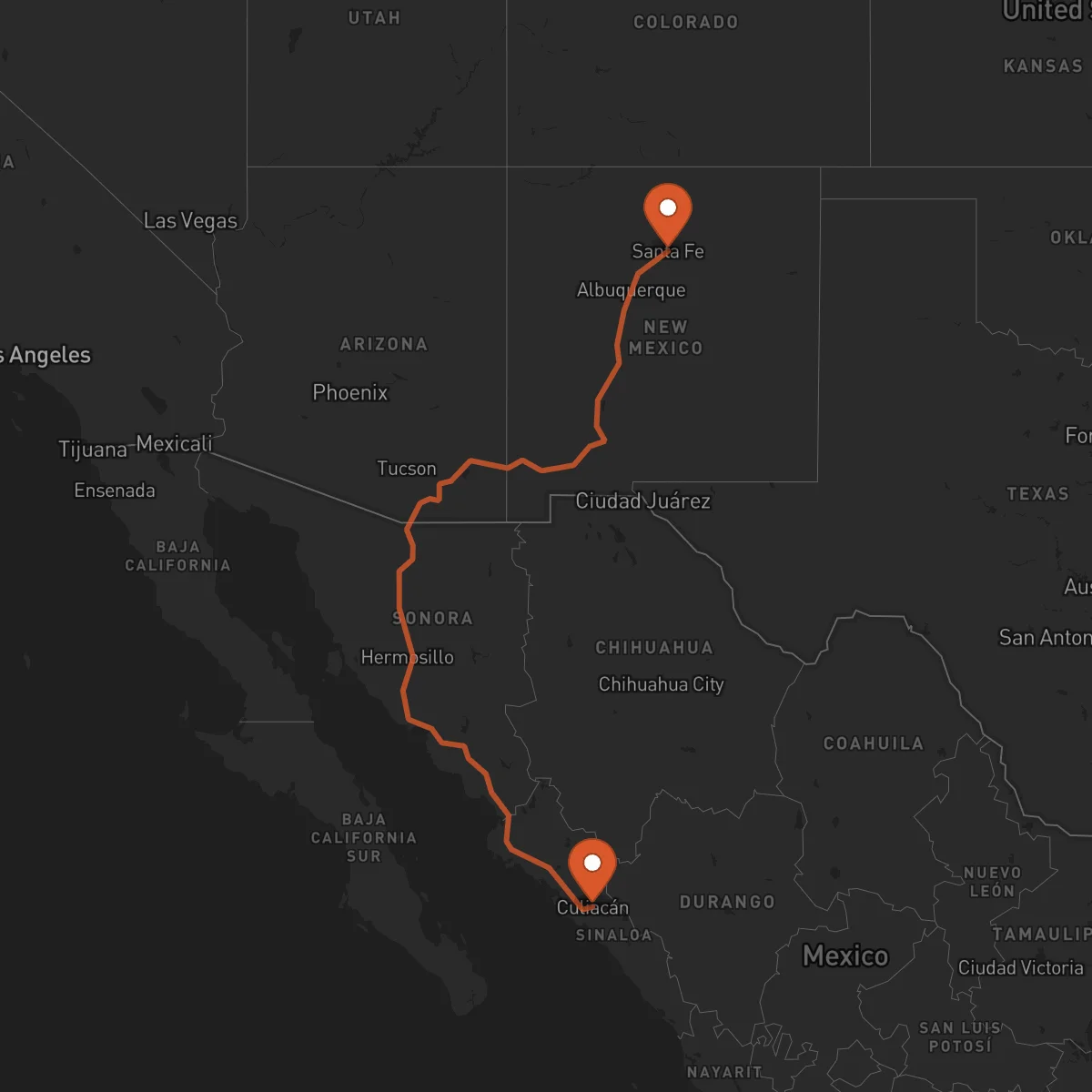 Ruta Culiacán Rosales - Santa Fe