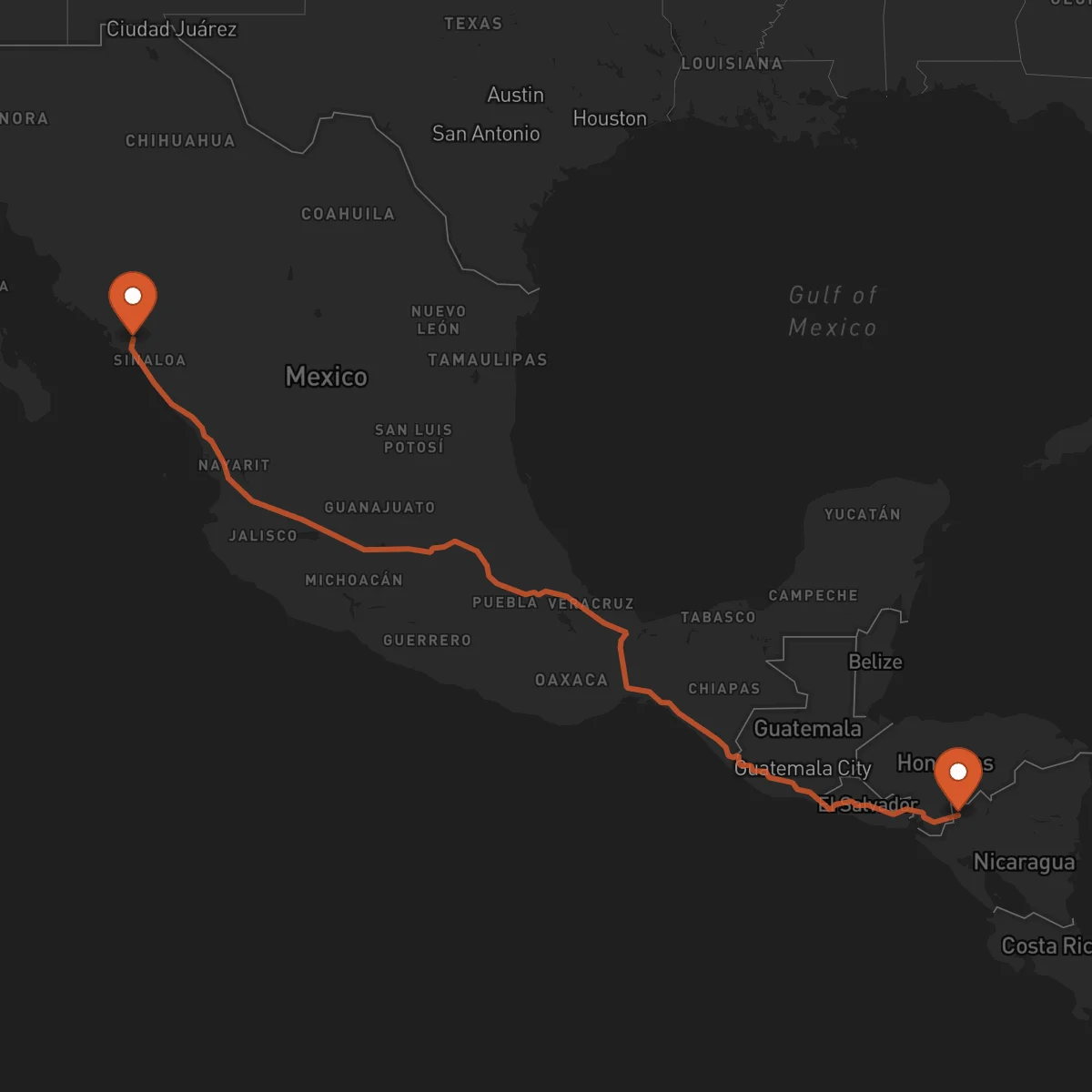 Ruta Somoto - Culiacán Rosales