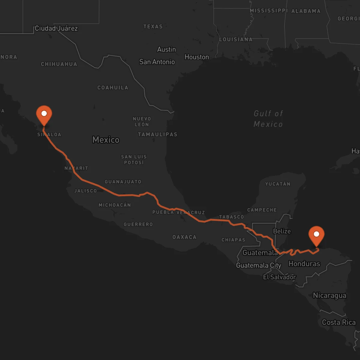 Ruta Trujillo - Culiacán