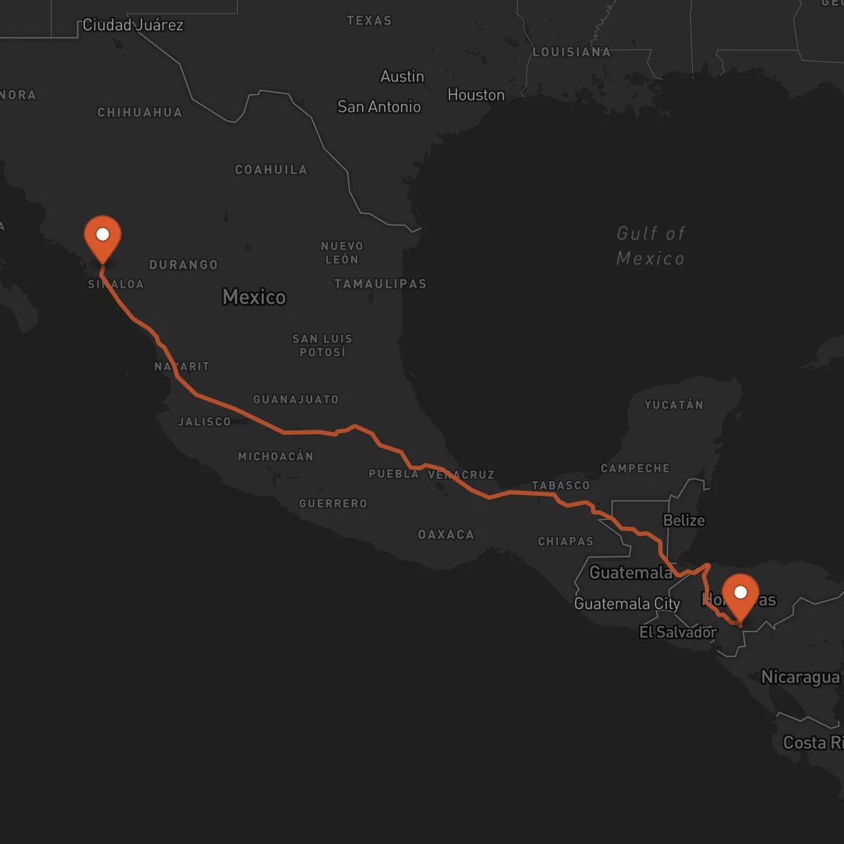 Ruta Yuscarán - Culiacán Rosales