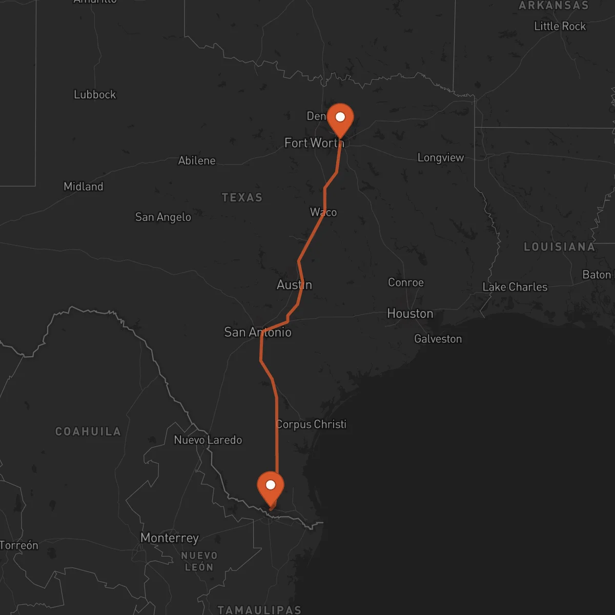 Ruta McAllen - Dallas