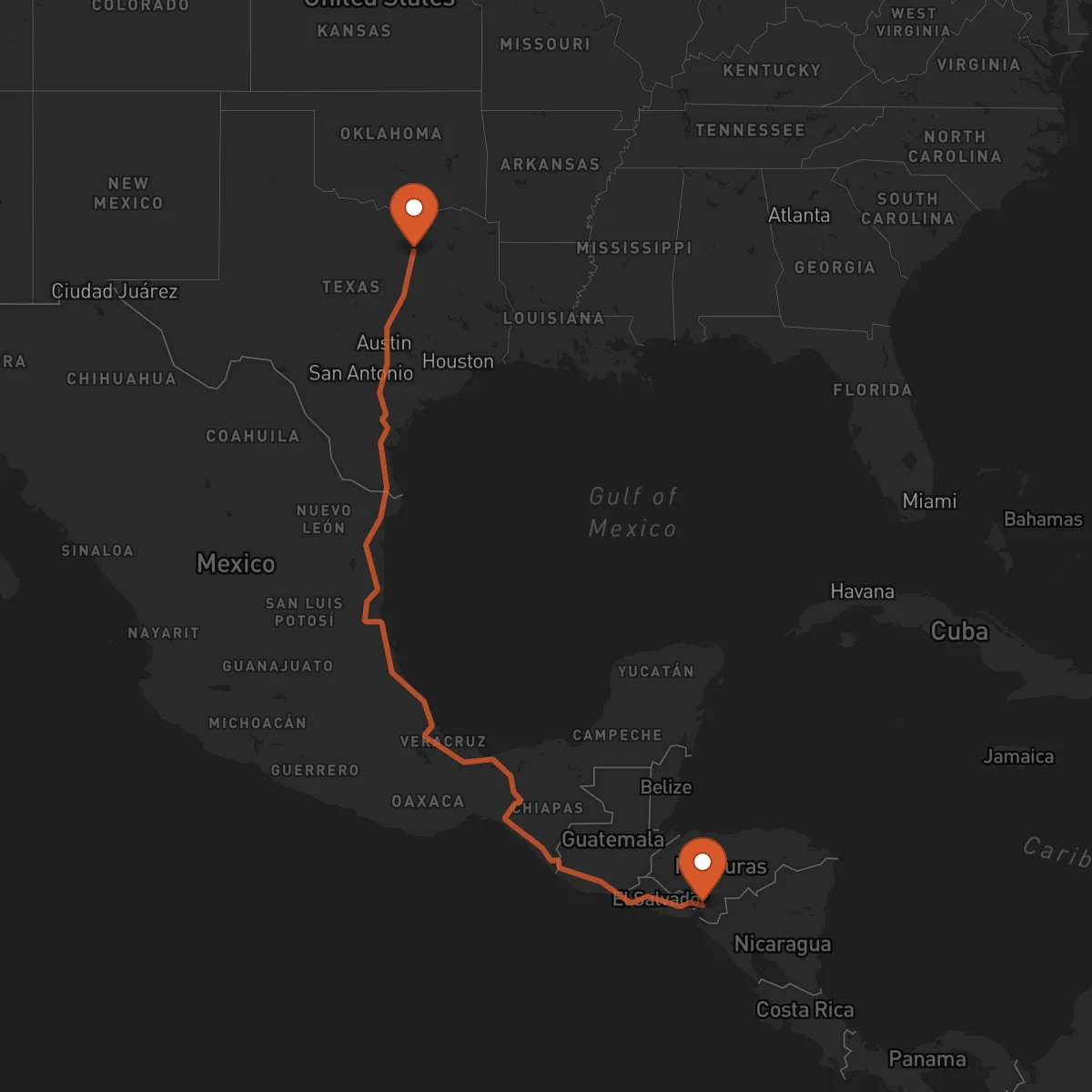 Ruta Nacaome - Dallas