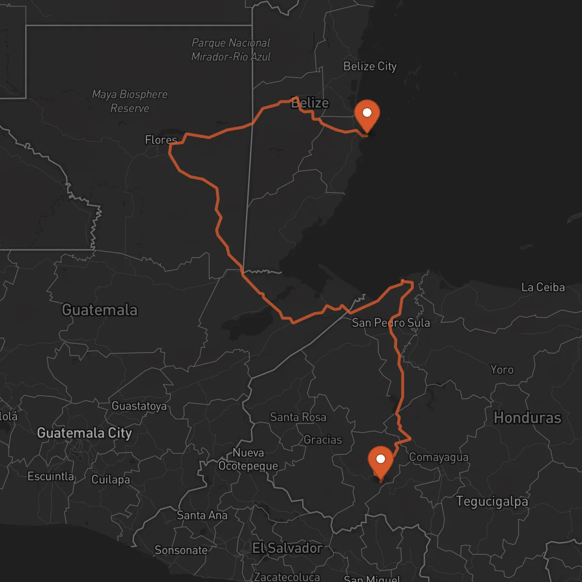 Ruta Dangriga - La Esperanza