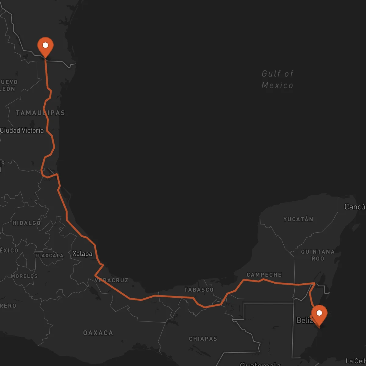 Ruta Reynosa - Dangriga