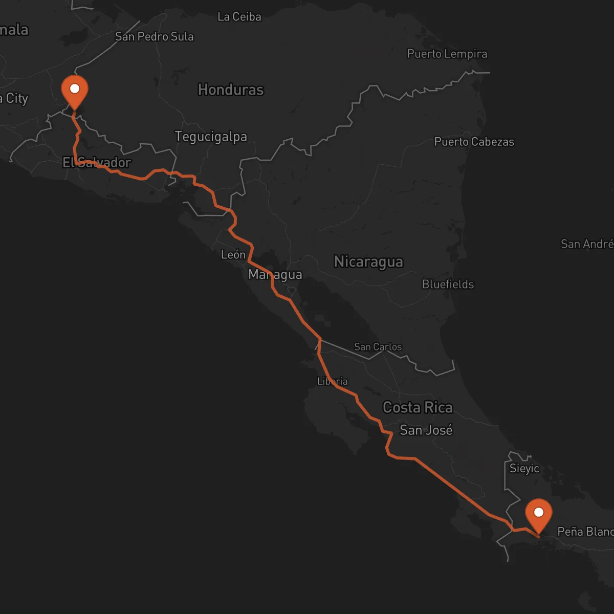 Ruta Ocotepeque - David