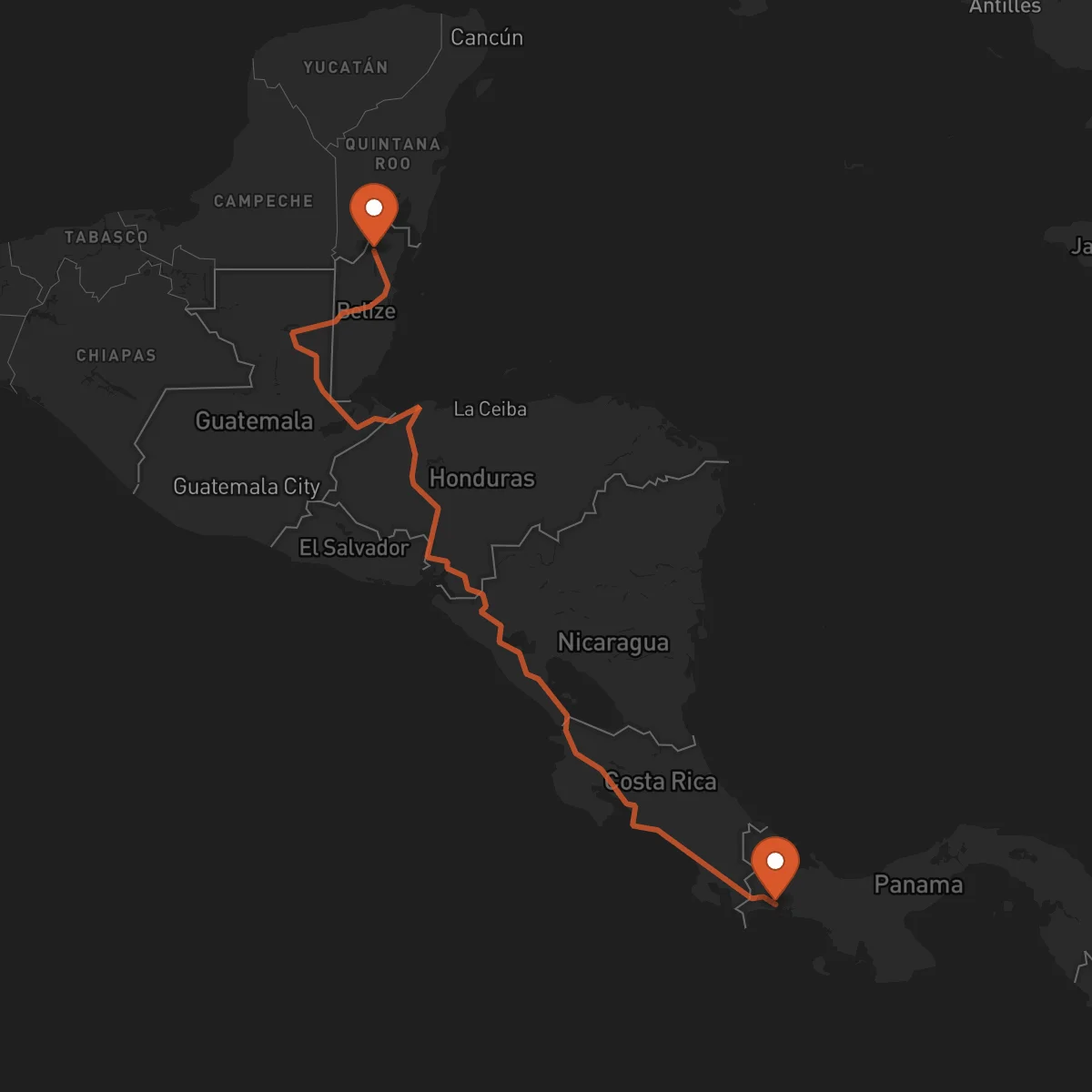 Ruta Orange Walk Town - David