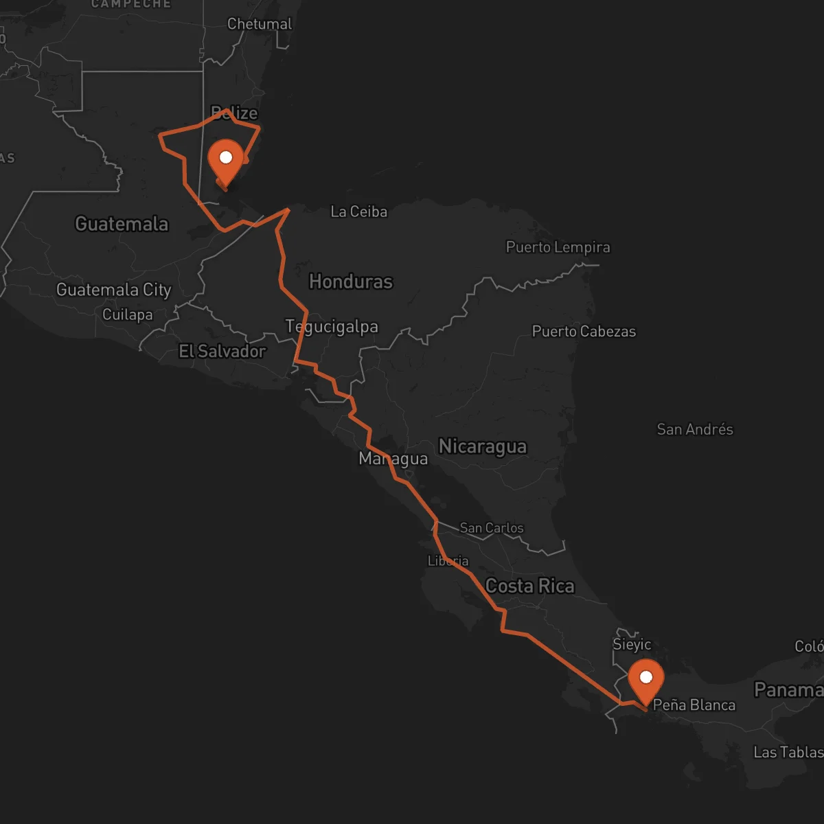 Ruta Punta Gorda - David