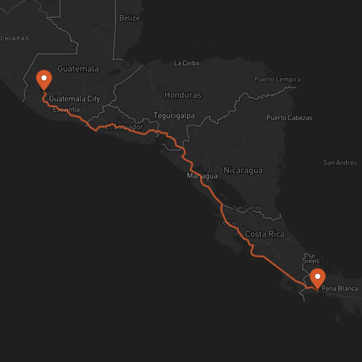Ruta Quetzaltenango - David