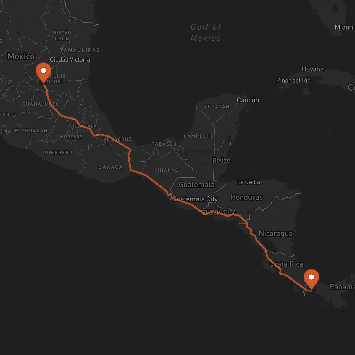 Ruta San Luis Potosí - David