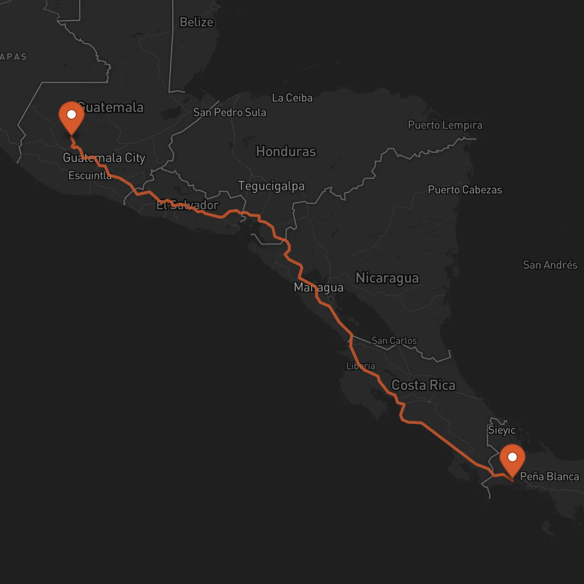 Ruta Santa Cruz del Quiché - David