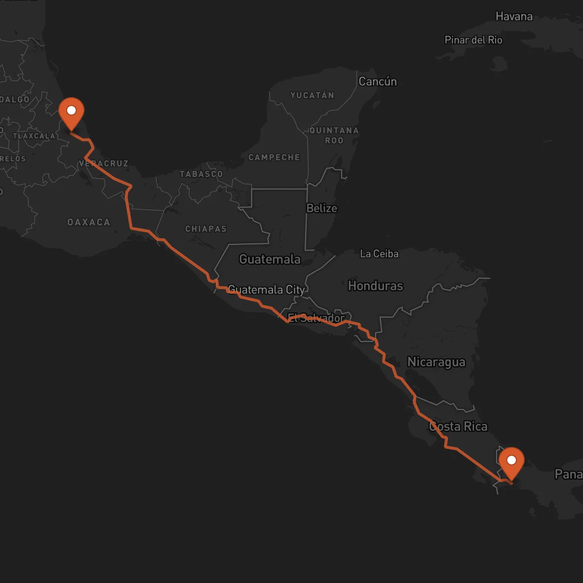 Ruta Xalapa - David