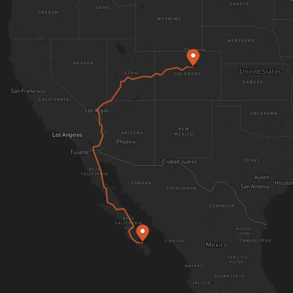 Ruta La Paz - Denver