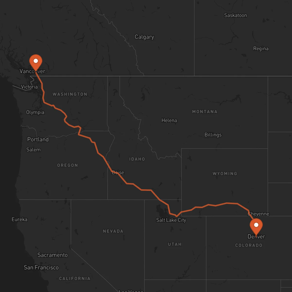 Ruta Denver - Surrey