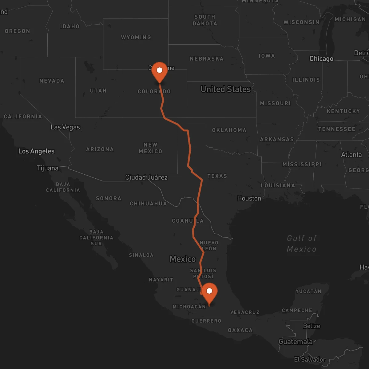 Ruta Toluca - Denver