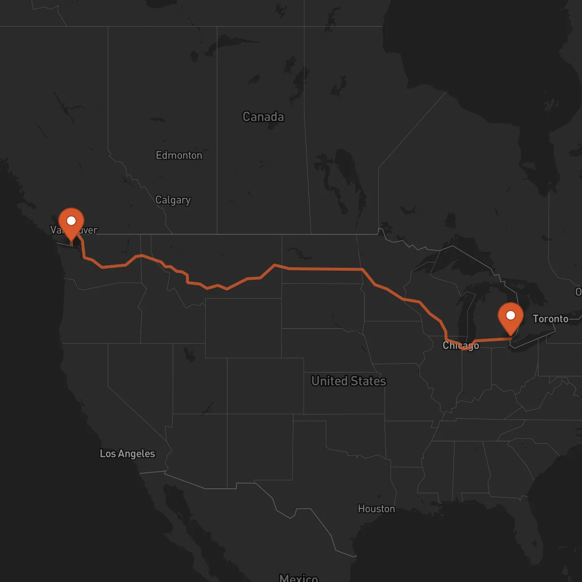 Ruta Victoria - Detroit
