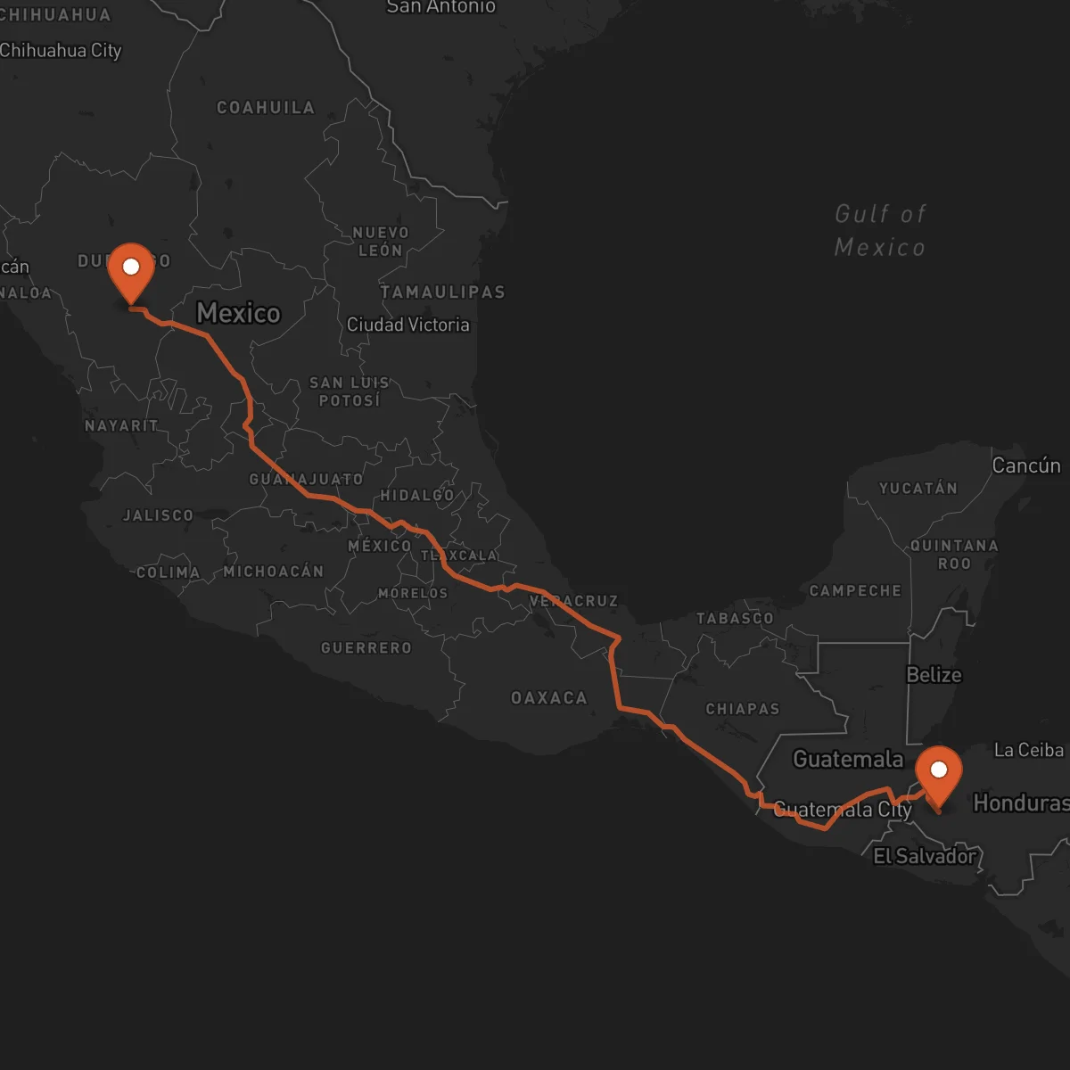 Ruta Gracias - Durango