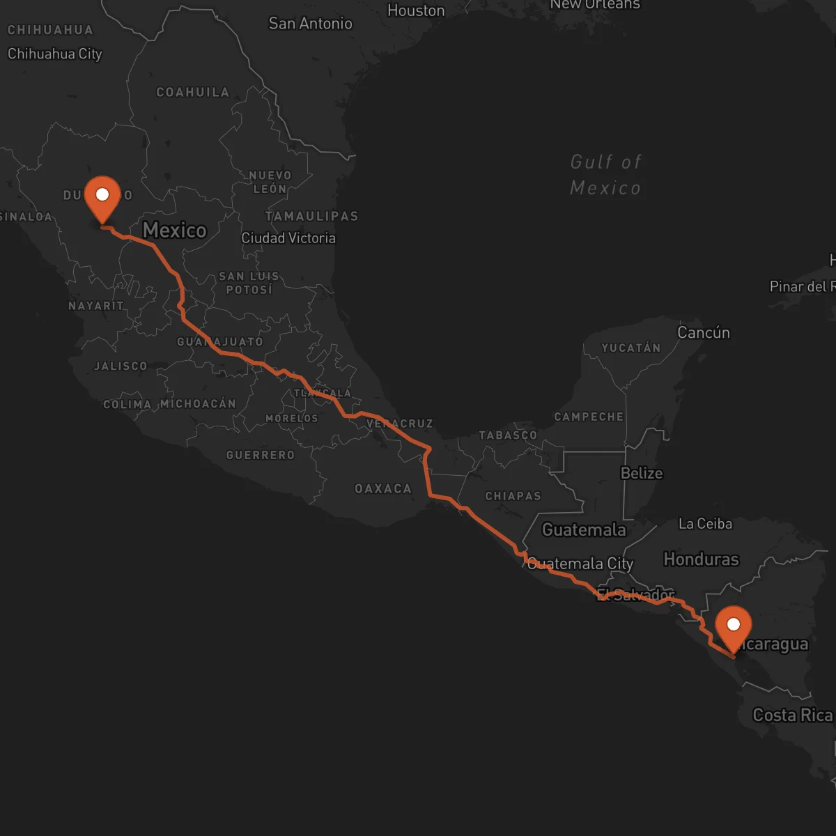 Ruta Granada - Durango