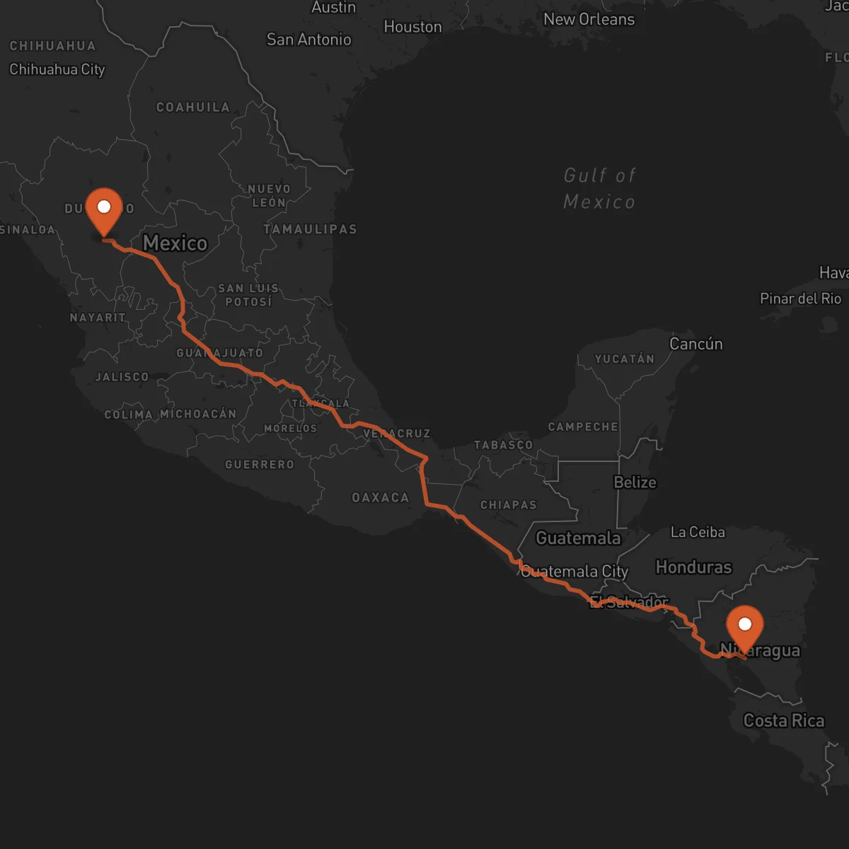 Ruta Juigalpa - Durango