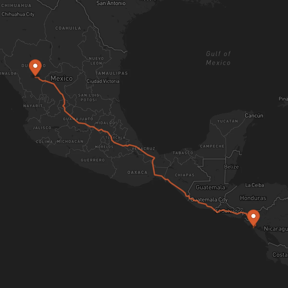 Ruta Durango - León
