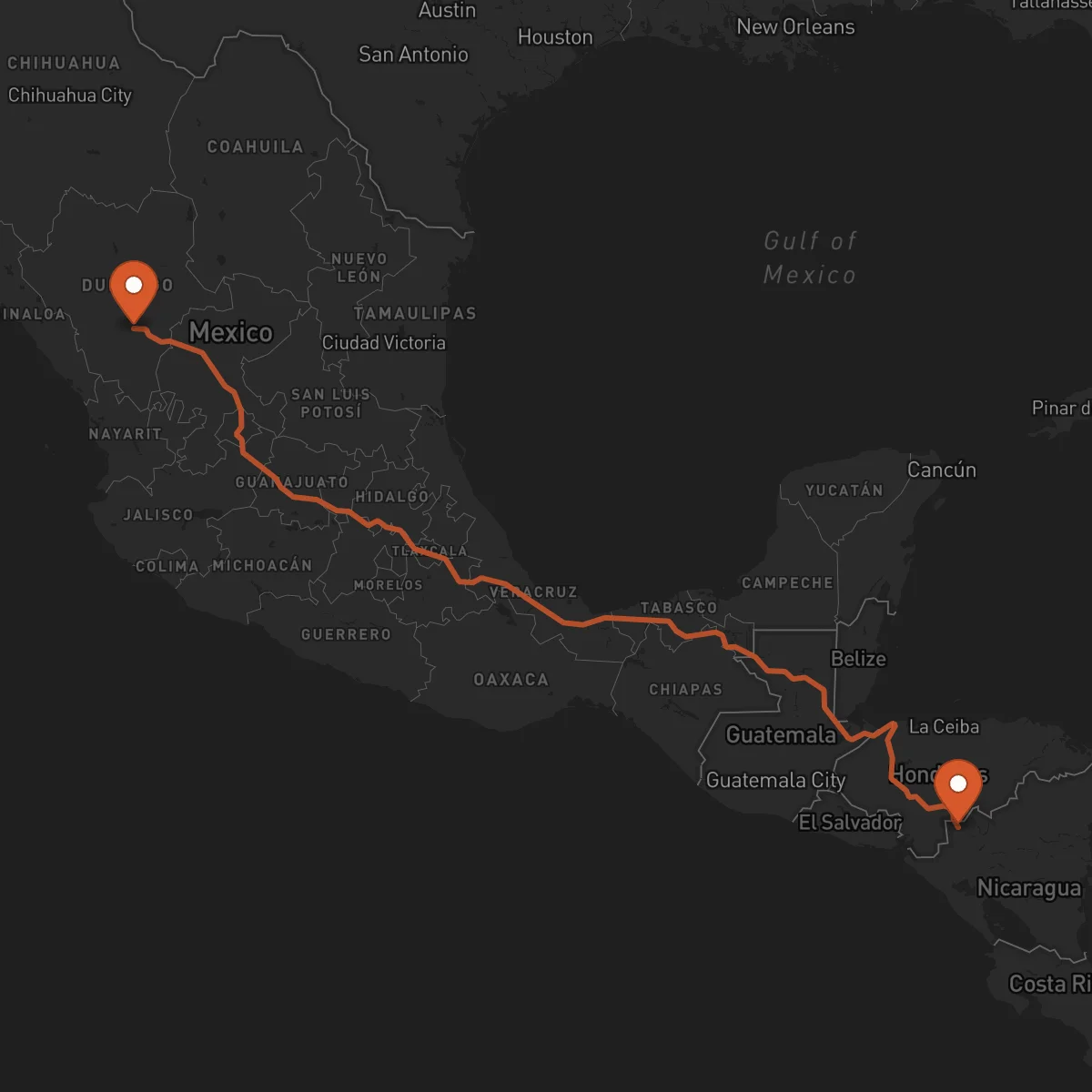 Ruta Ocotal - Durango