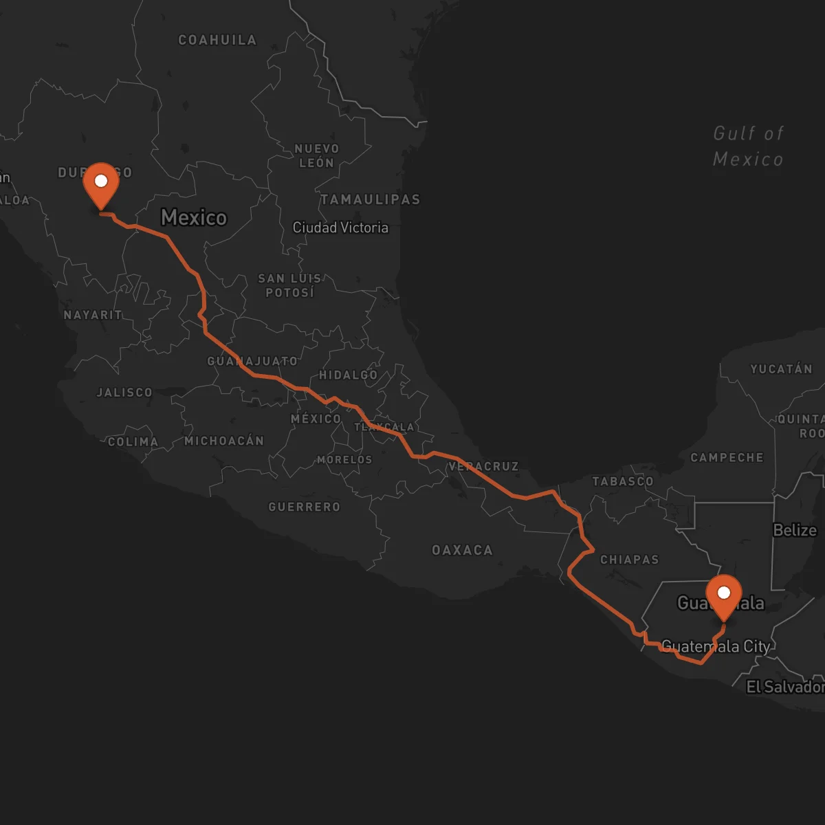 Ruta Salamá - Durango