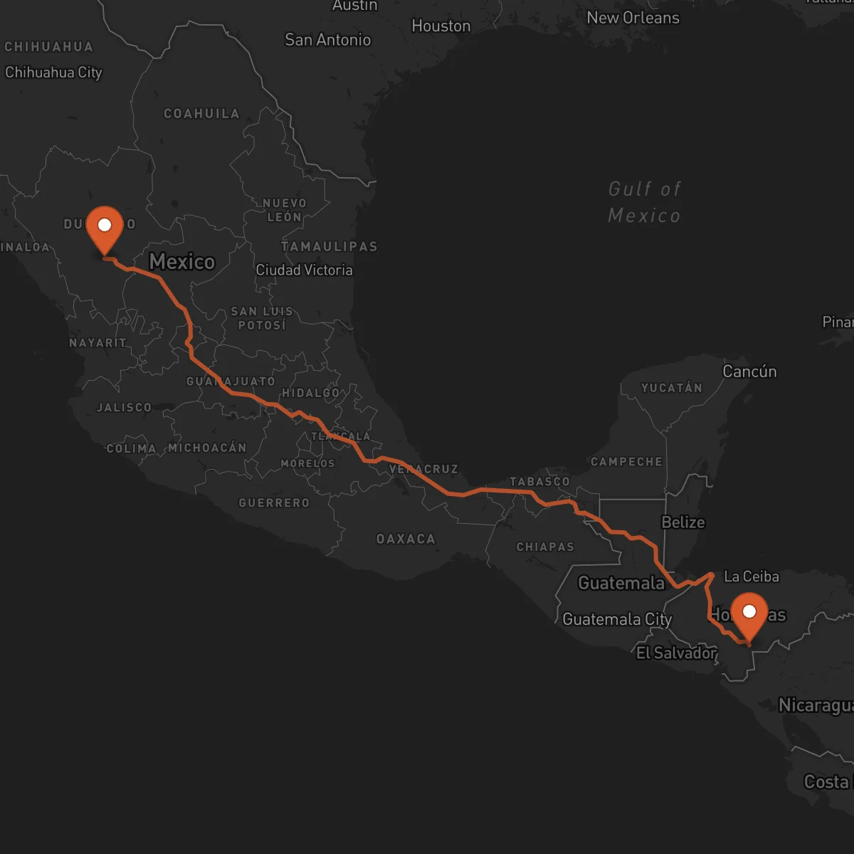 Ruta Durango - Yuscarán
