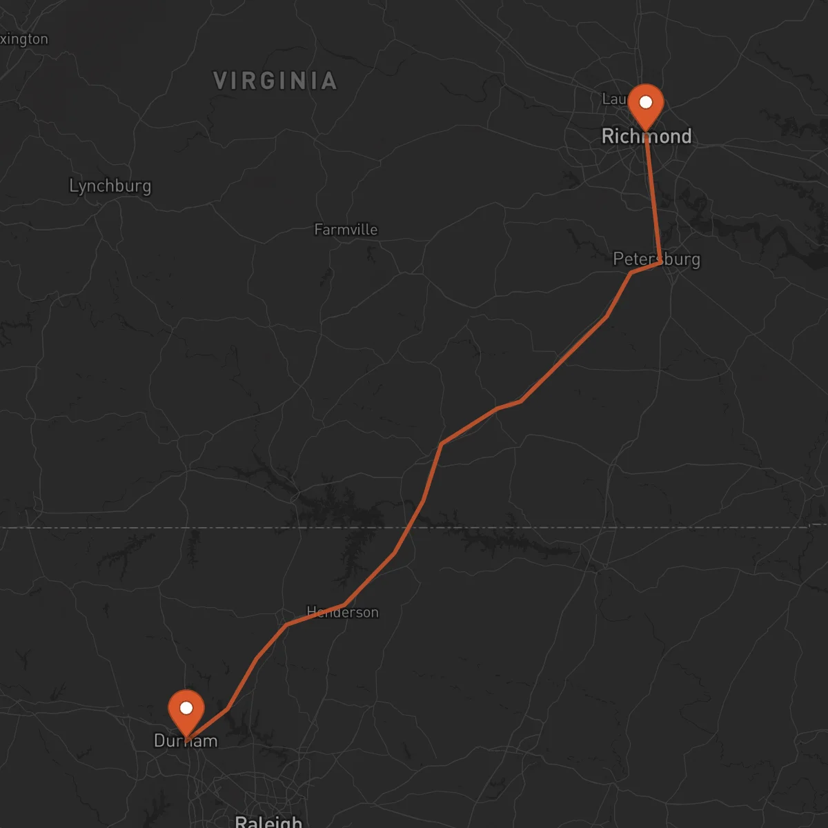 Ruta Richmond - Durham
