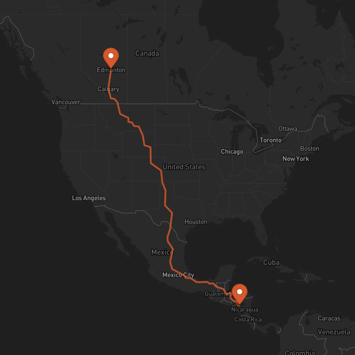 Ruta Jinotega - Edmonton