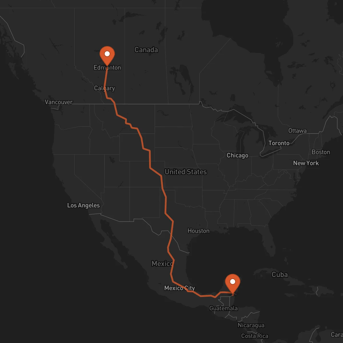 Ruta Orange Walk Town - Edmonton