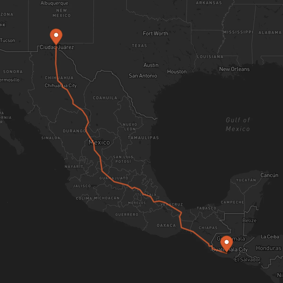 Ruta El Paso - Escuintla