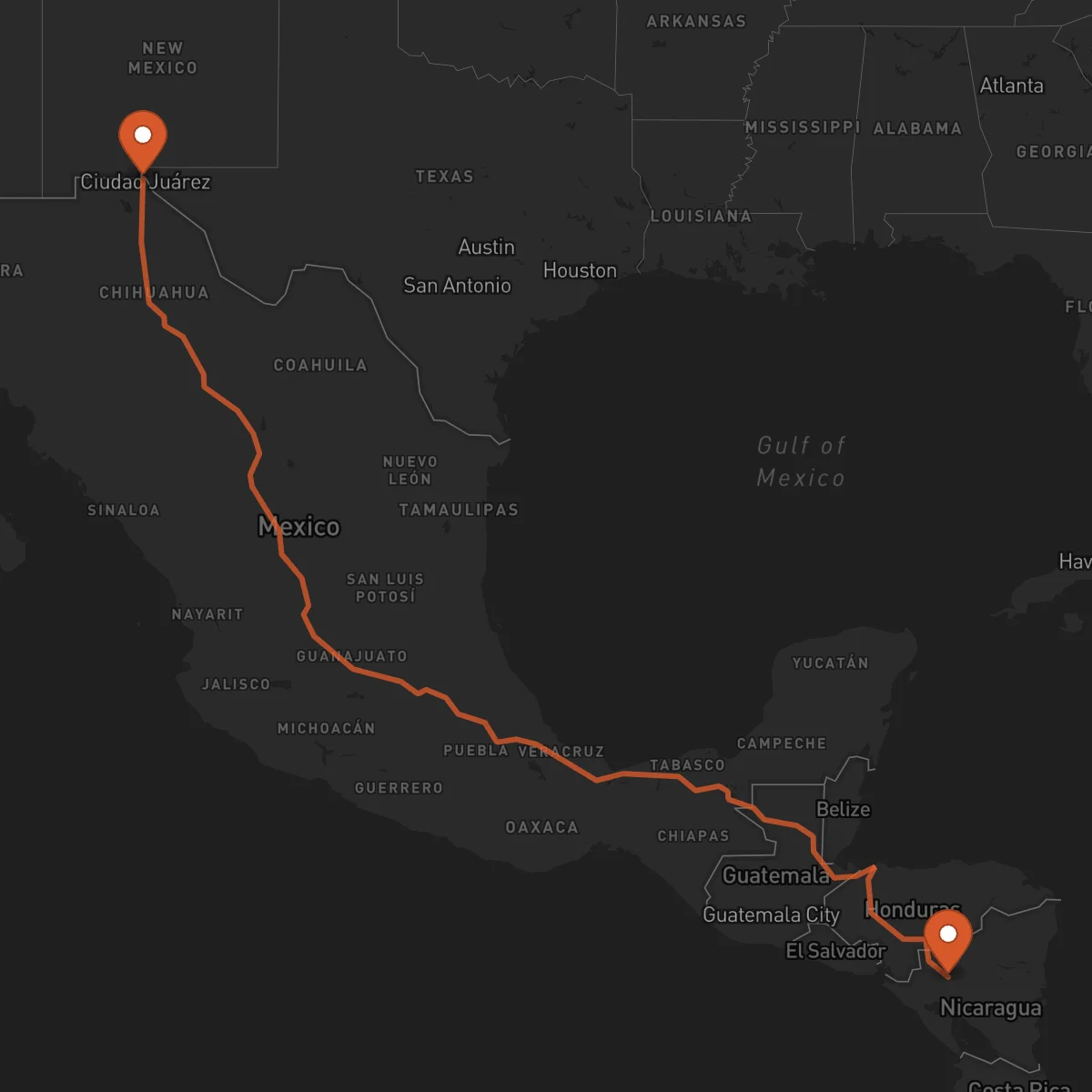Ruta Jinotega - El Paso