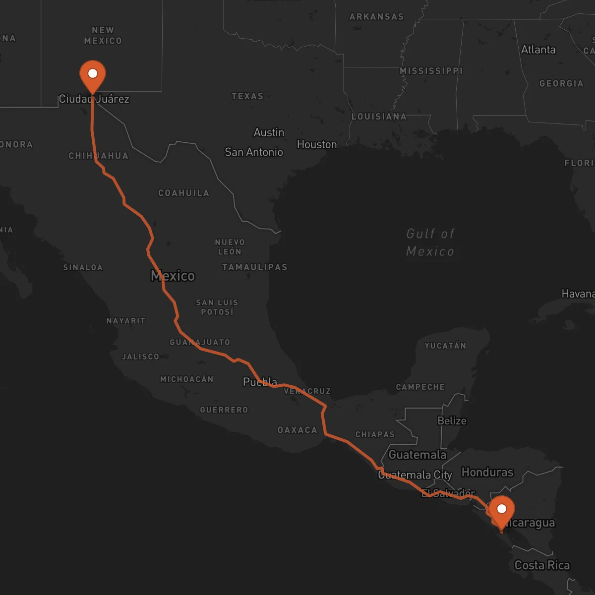 Ruta El Paso - Jinotepe