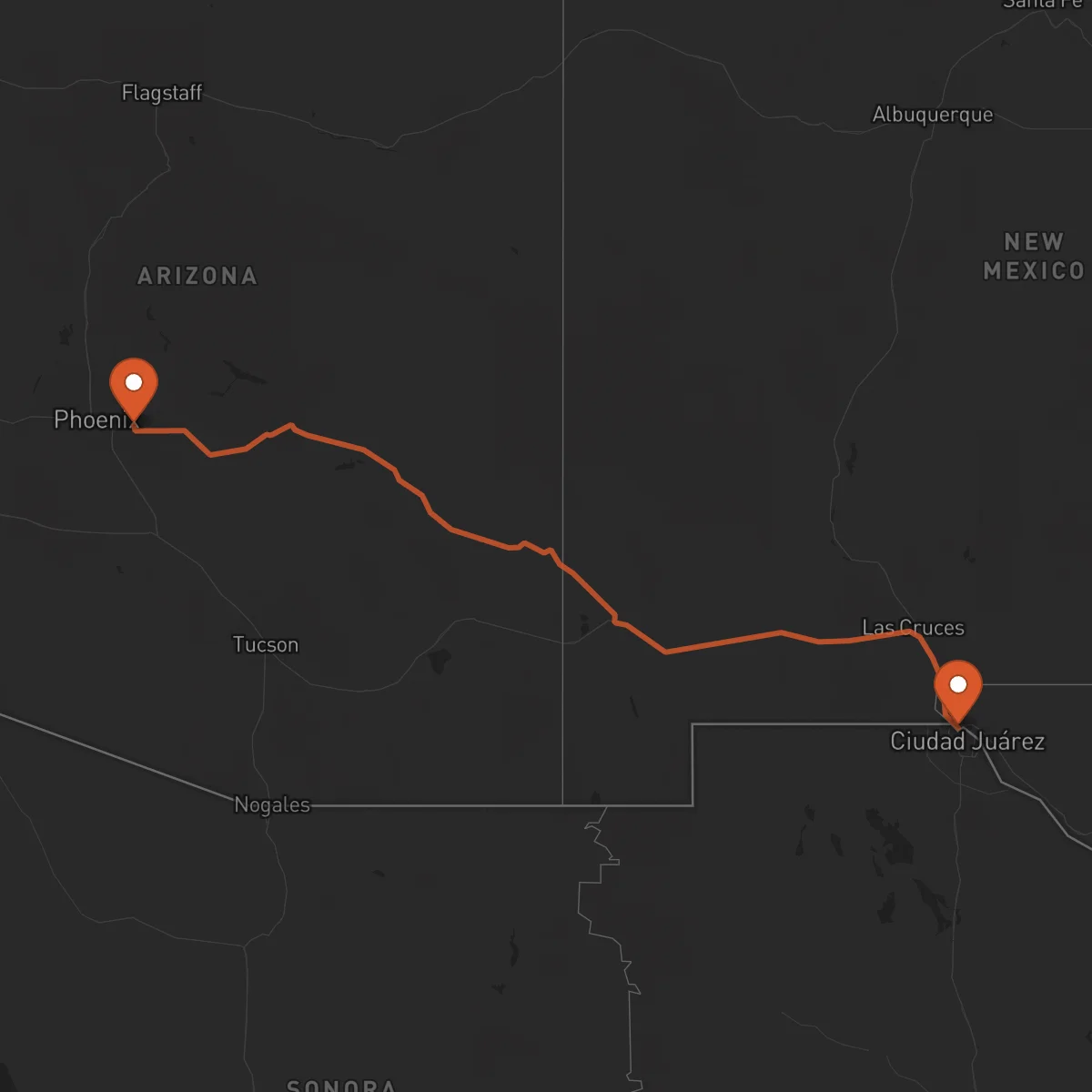 Ruta Mesa - El Paso