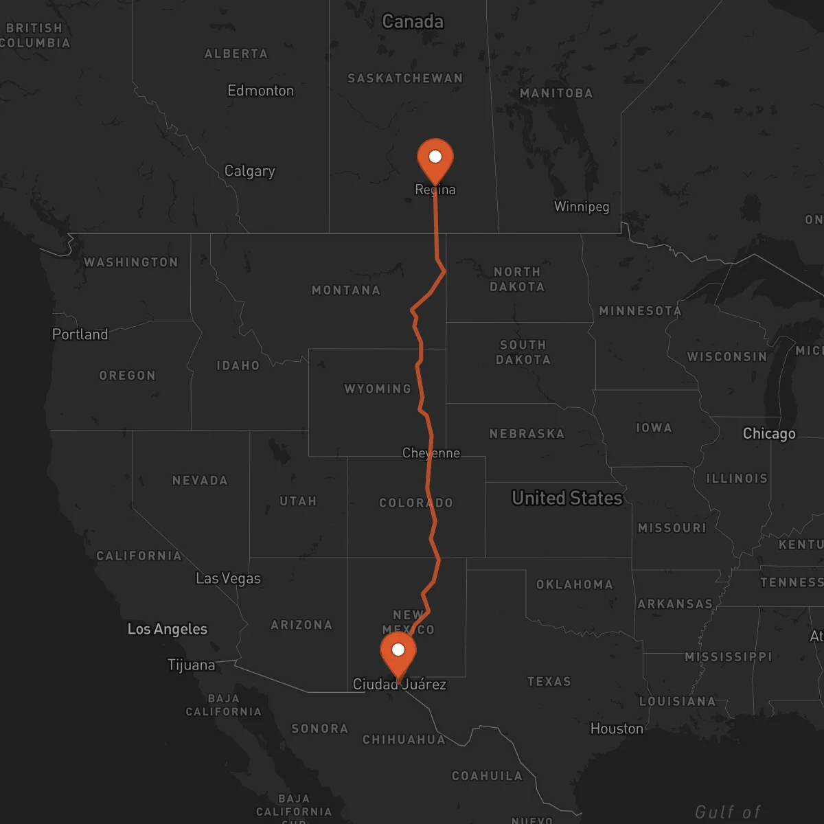 Ruta Regina - El Paso