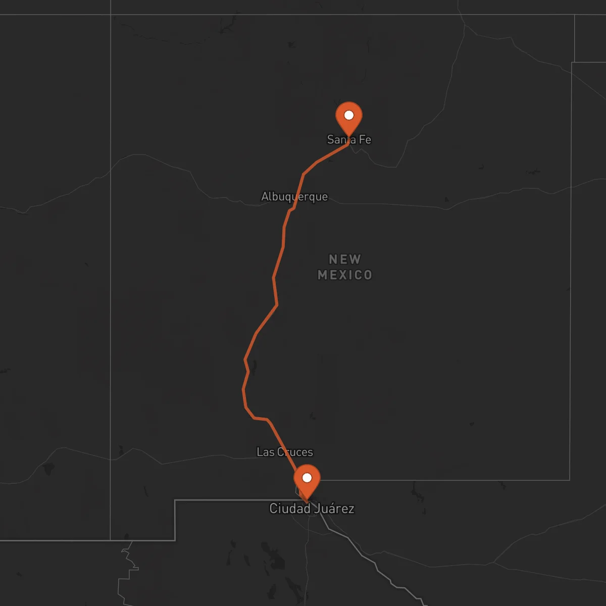 Ruta El Paso - Santa Fe